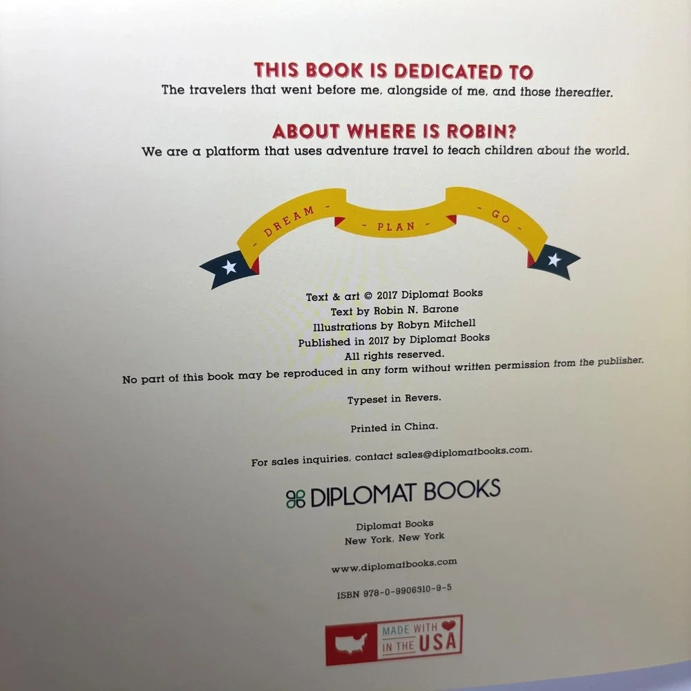 Where Is Robin First‎ Edition Childrens Book Created Robin Barone Illustrated